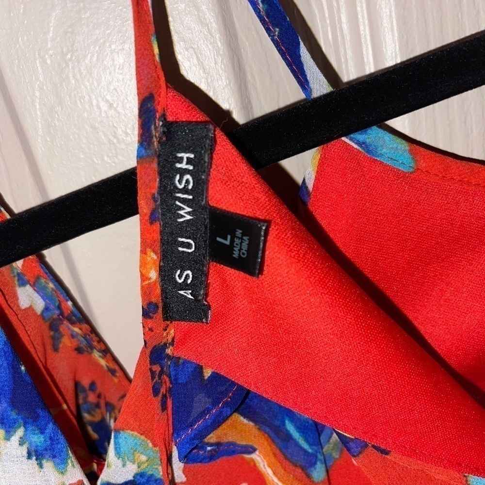 As U Wish Floral Cold Shoulder Mini Dress​ - Picture 6 of 6